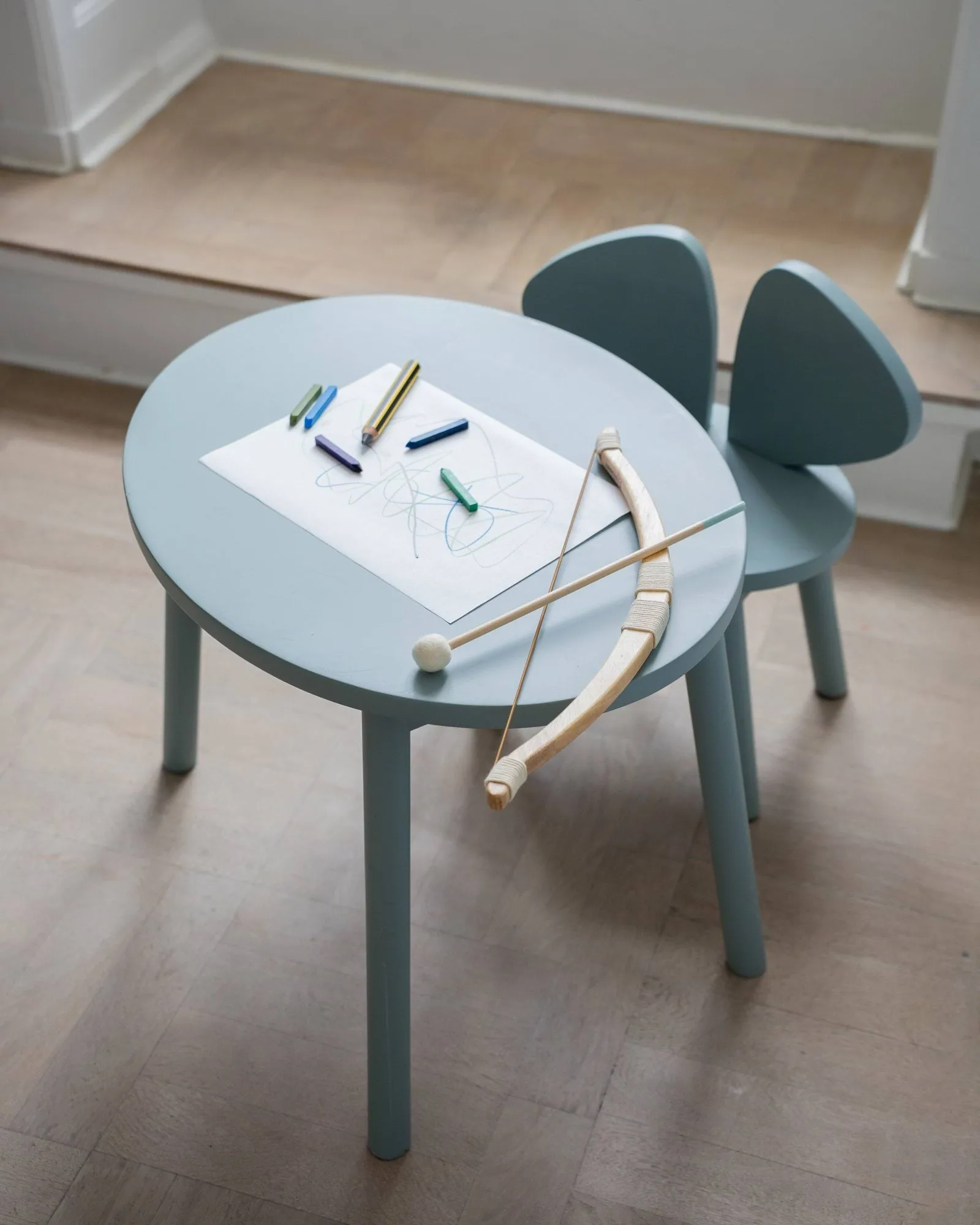 Mouse Chair børnestol, Olive green Nofred