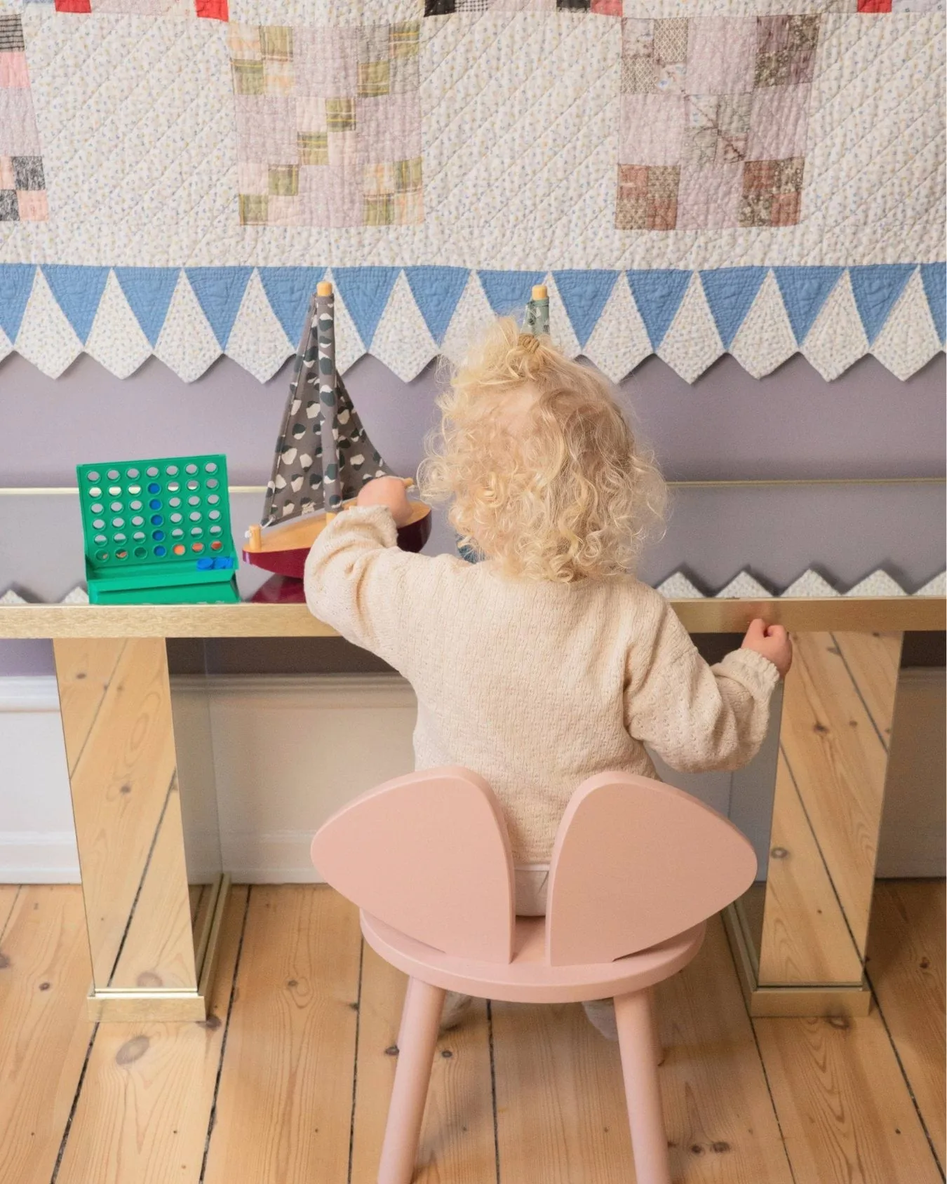 Mouse Chair børnestol, Pink Nofred