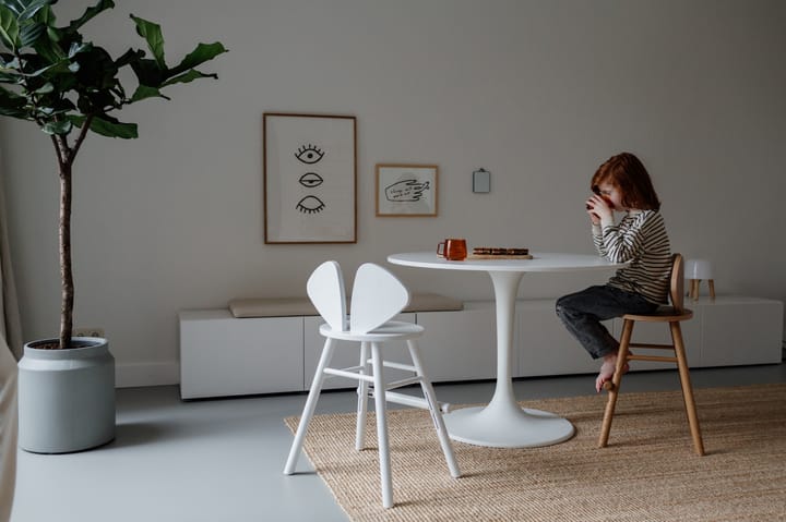 Mouse Chair Junior stol, Hvid Nofred