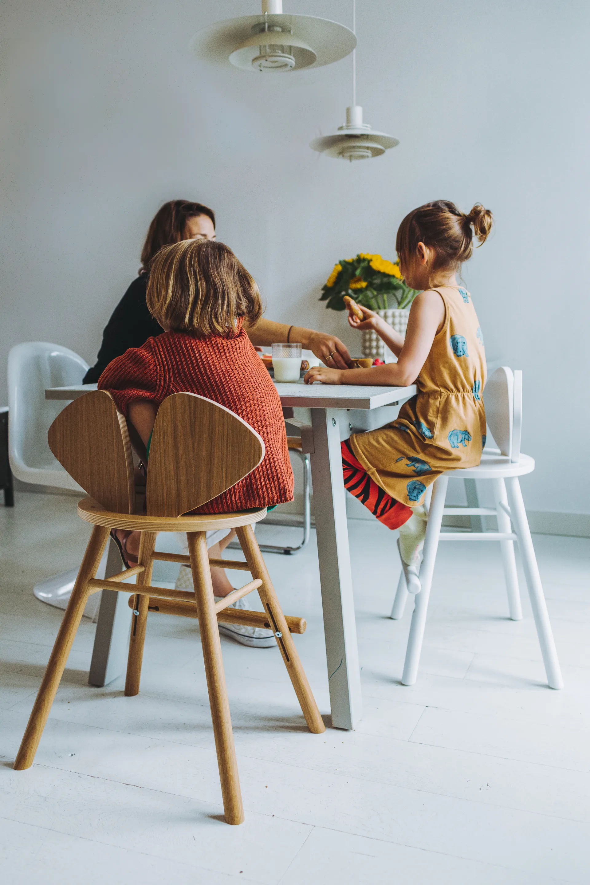 Mouse Chair Junior stol, Hvid Nofred