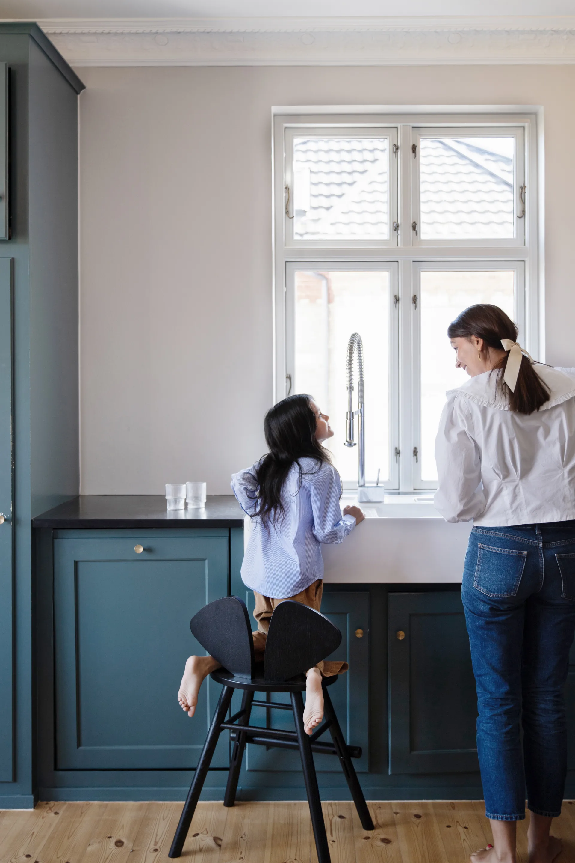 Mouse Chair Junior stol, Sort Nofred