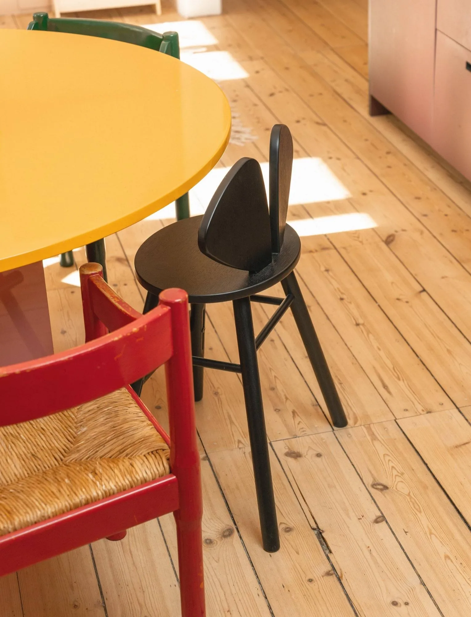 Mouse Chair Junior stol, Sort Nofred