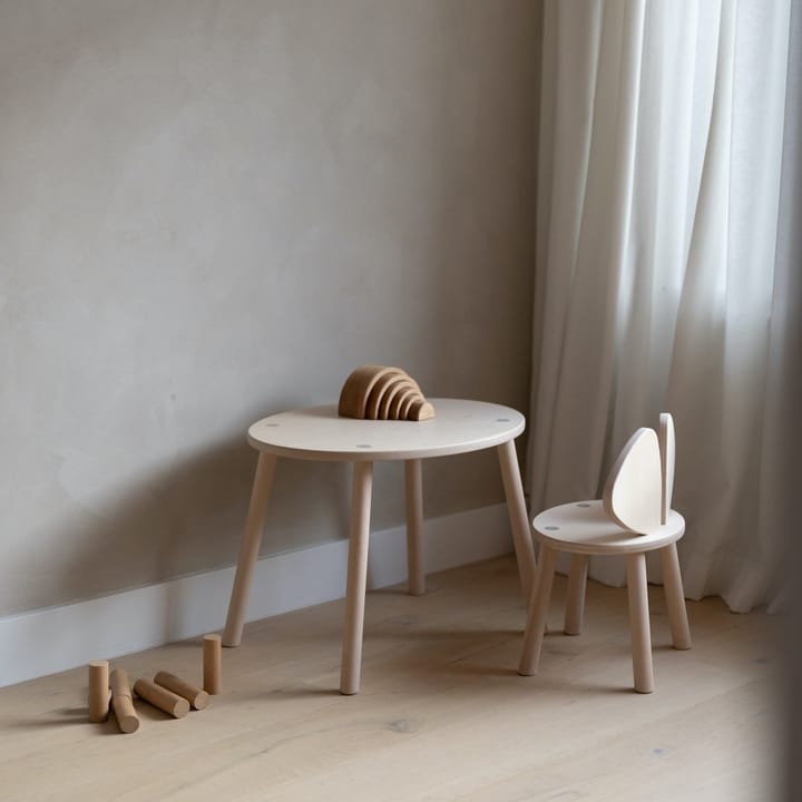 Mouse sæt børnestol + bord, Birk Nofred