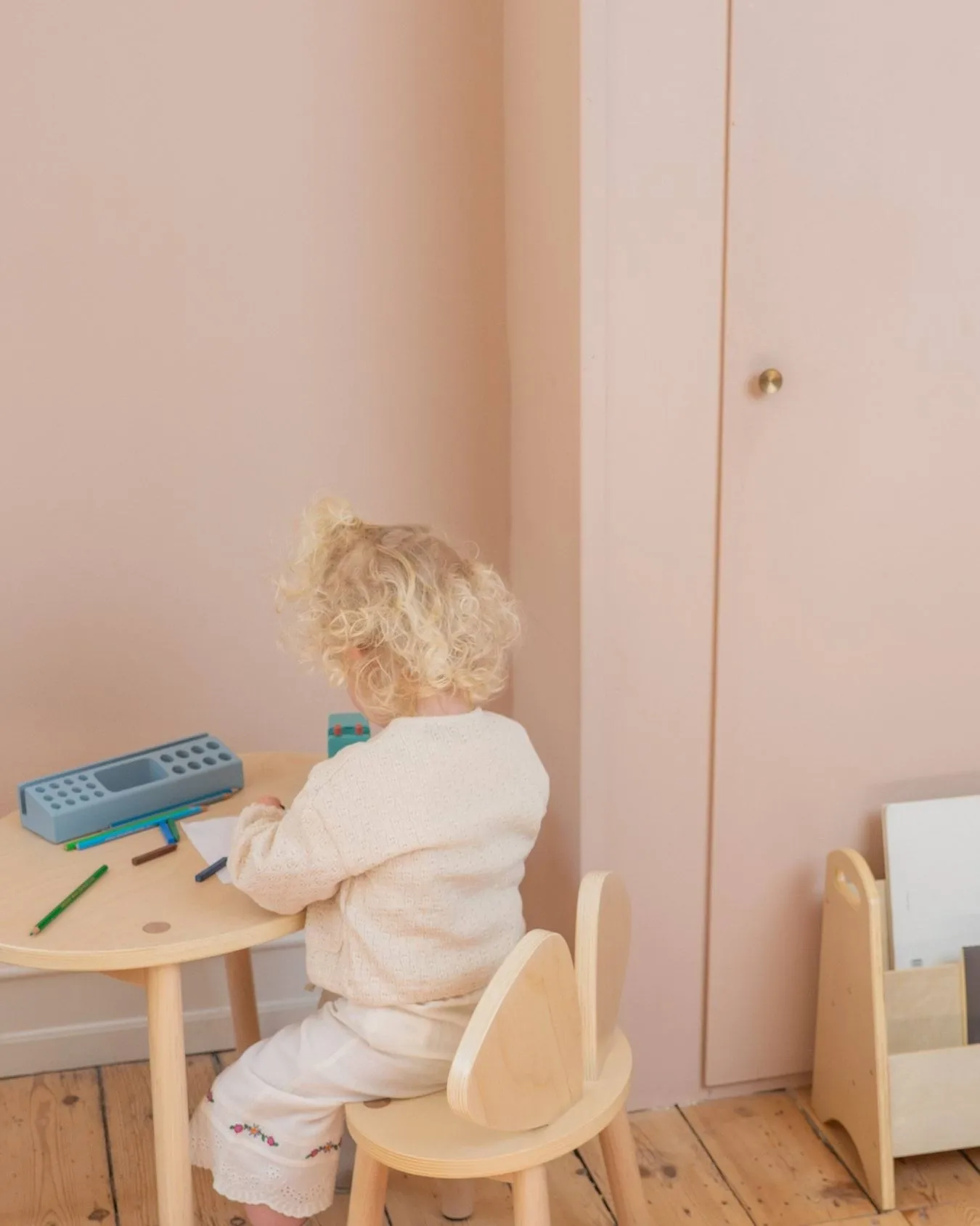 Mouse sæt børnestol + bord, Birk Nofred