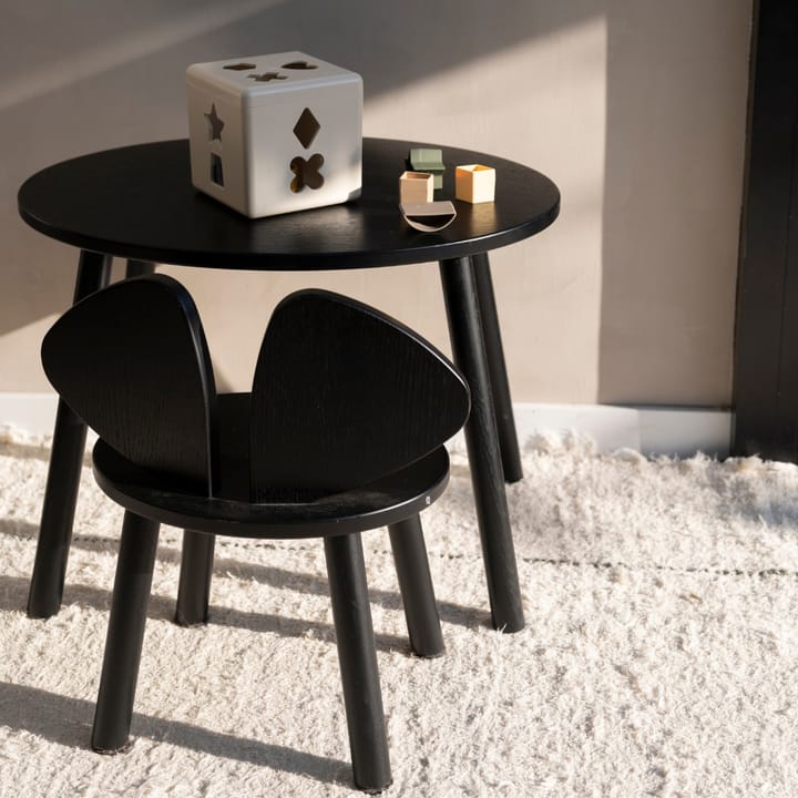 Mouse Table børnebord, Sort Nofred