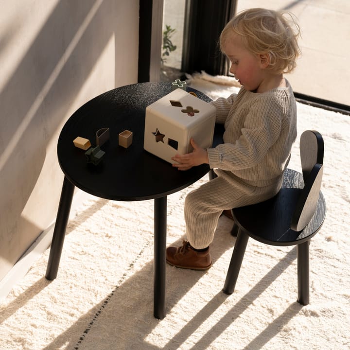 Mouse Table børnebord, Sort Nofred