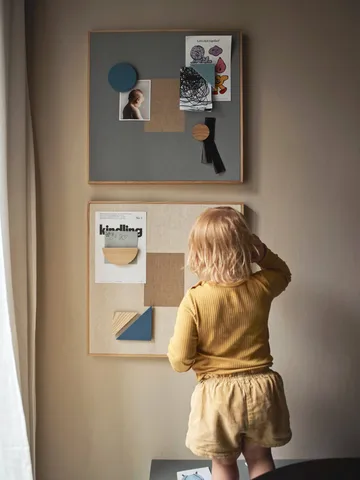 Noticeboard opslagstavle + 3 magneter - Blå - Nofred