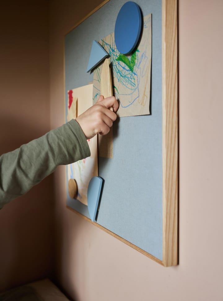 Noticeboard opslagstavle + 3 magneter, Blå Nofred