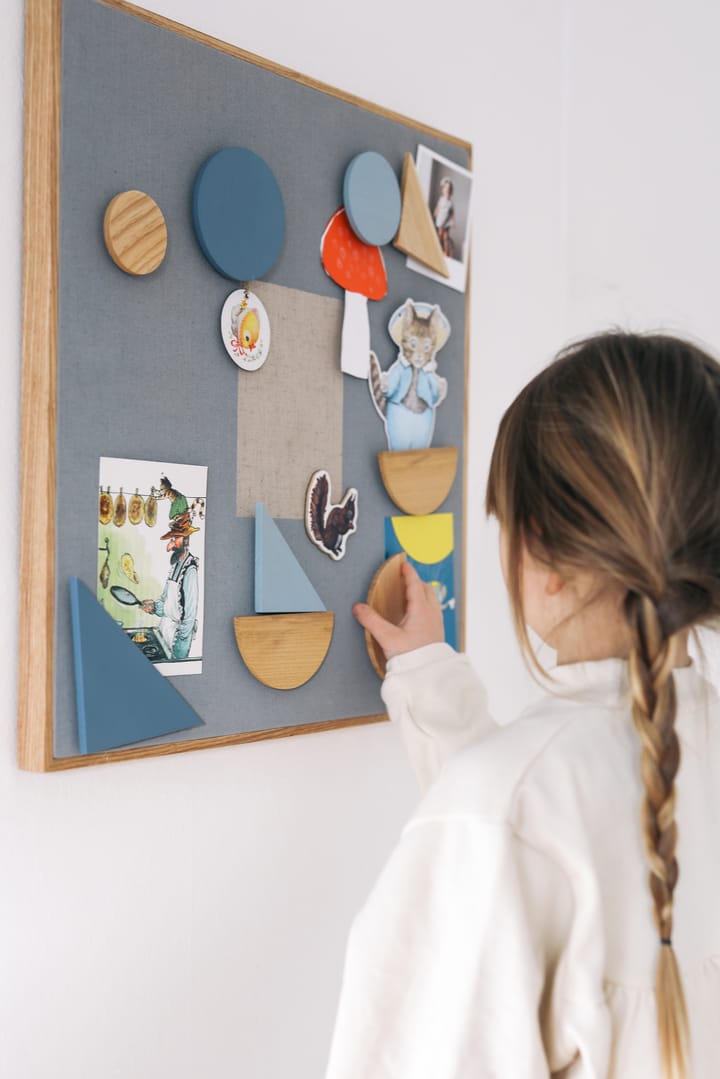 Noticeboard opslagstavle + 3 magneter, Blå Nofred