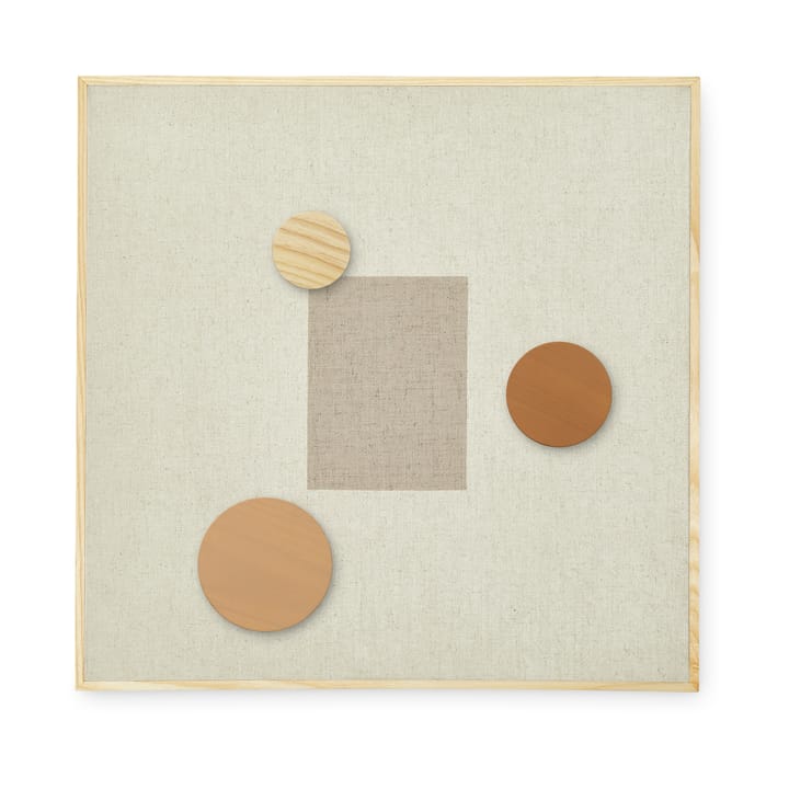 Noticeboard opslagstavle + 3 magneter - Sand - Nofred