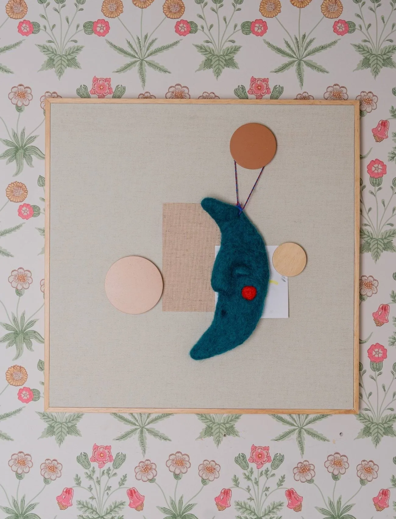 Noticeboard opslagstavle + 3 magneter, Sand Nofred