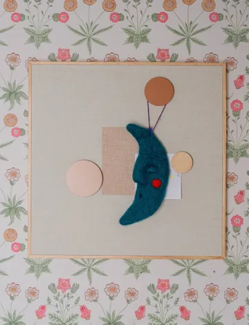 Noticeboard opslagstavle + 3 magneter - Sand - Nofred