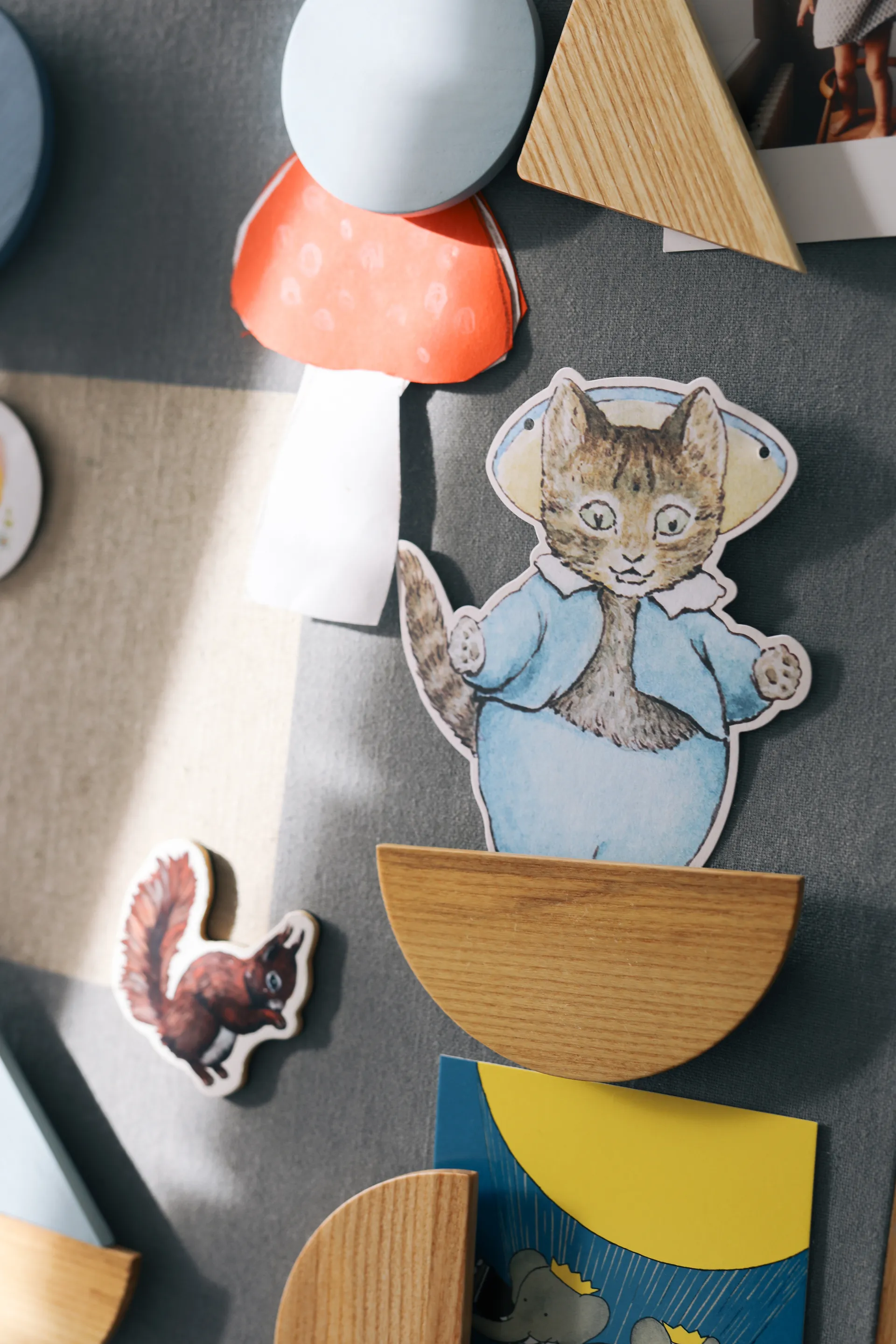 Pin Magnets magnetsæt 5 dele, Blå Nofred