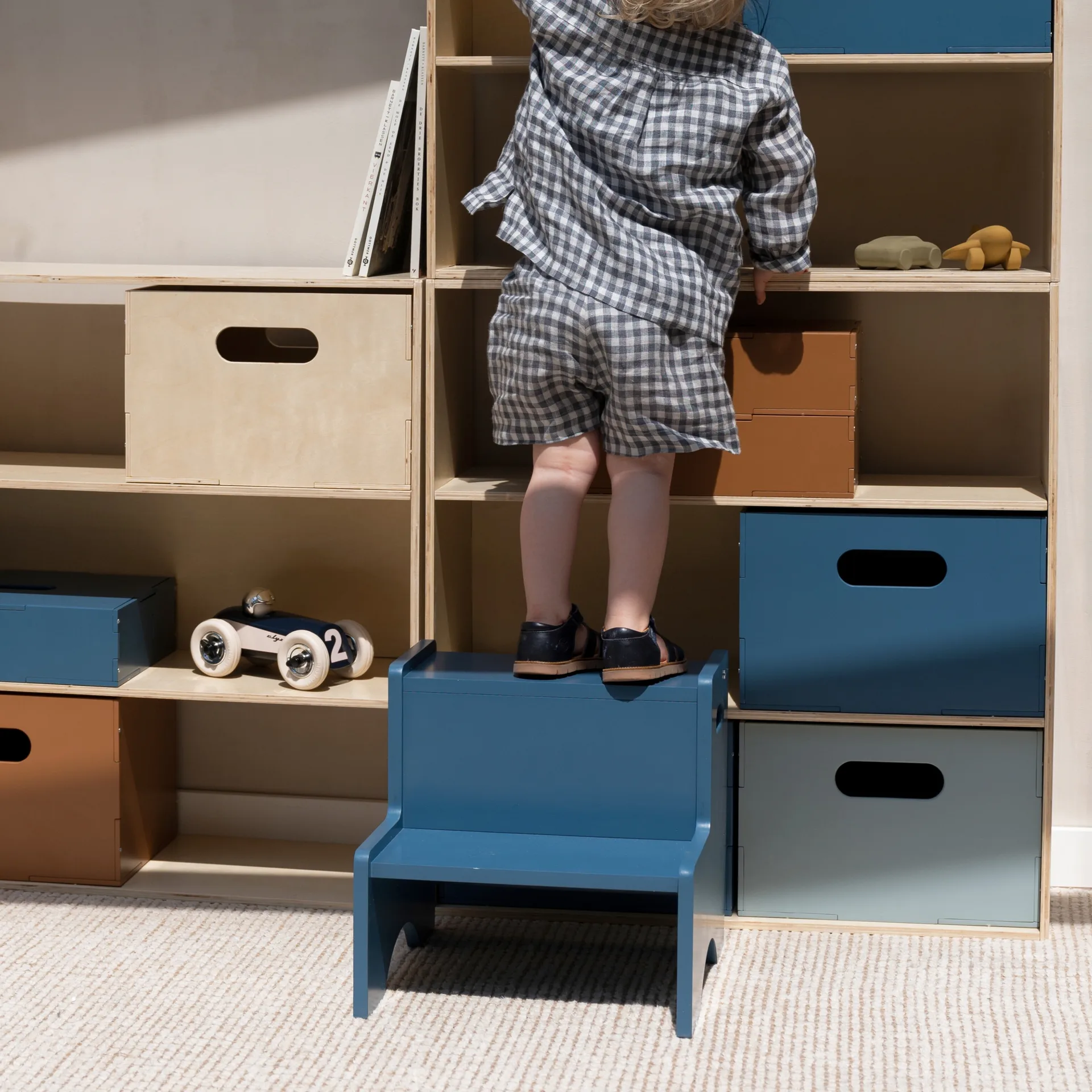 Step Up børneskammel, Blå Nofred