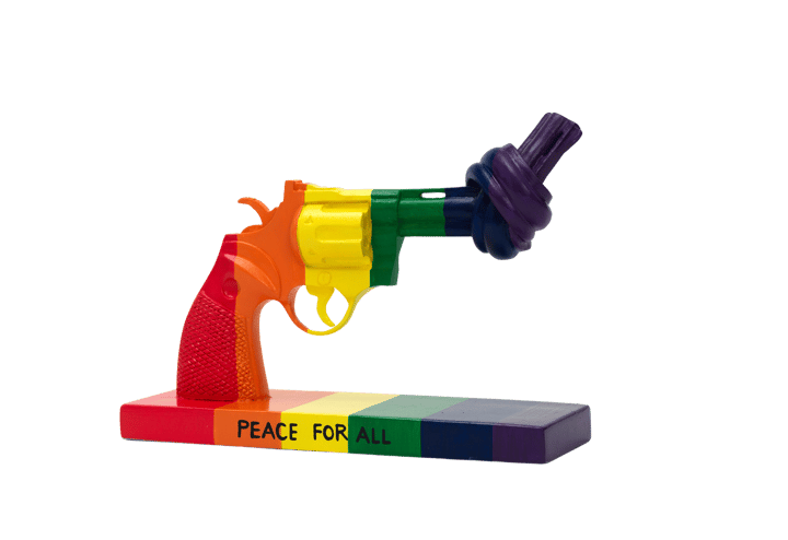 Peace for All dekoration 19 cm, Multi Non Violence