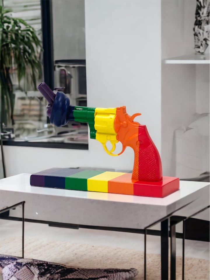 Peace for All dekoration 19 cm, Multi Non Violence