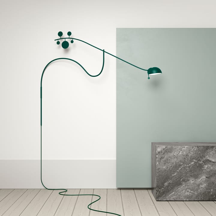 Juno væglampe, British racing green-mørkegrøn Noon