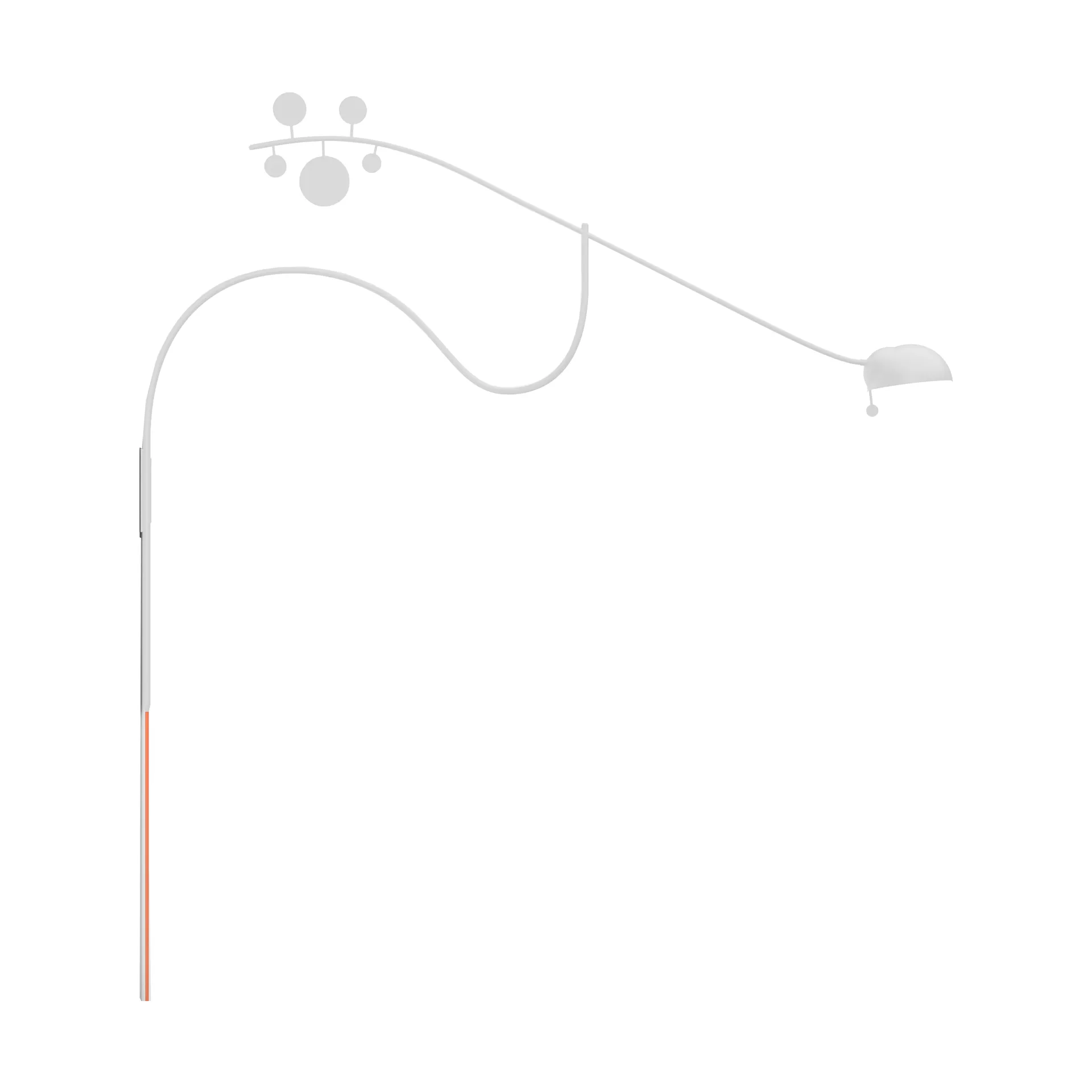 Juno væglampe, Hvid-orange Noon