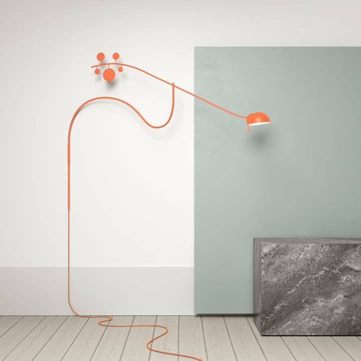 Juno væglampe, Orange-orange Noon