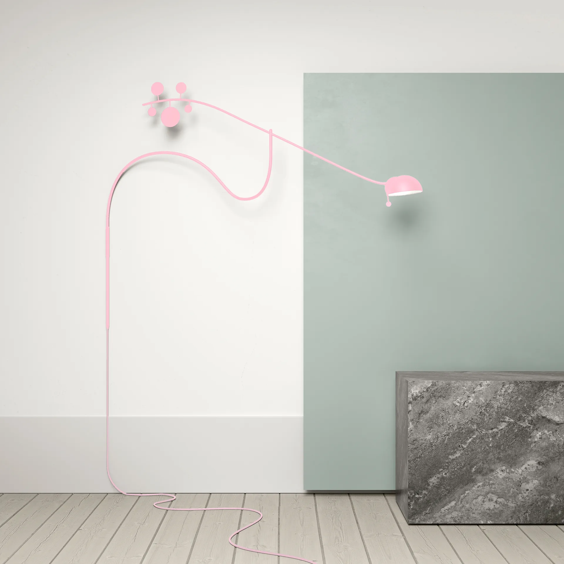 Juno væglampe, Rosa-rosa Noon