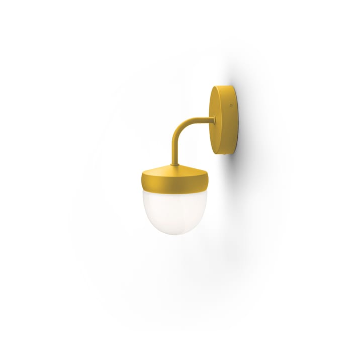 Pan væglampe frostet 10 cm - Guldgul - Noon