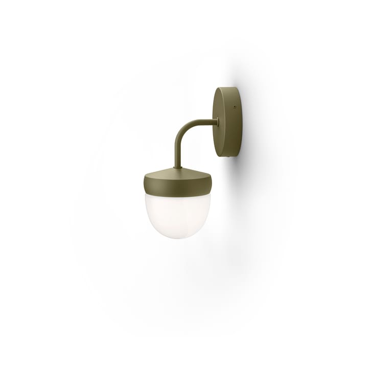 Pan væglampe frostet 10 cm - Olivengrøn - Noon