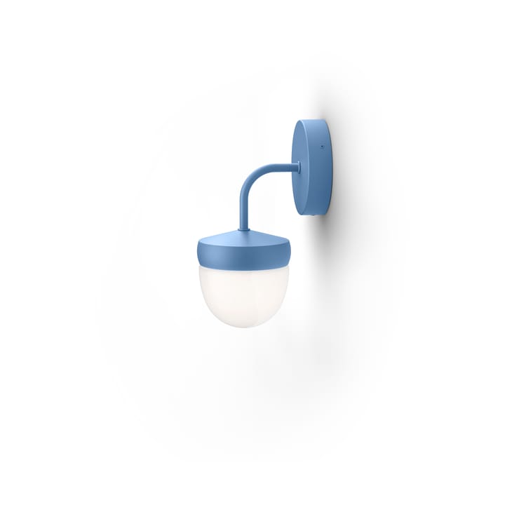 Pan væglampe frostet 10 cm - Pastelblå - Noon