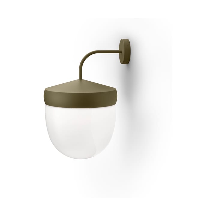 Pan væglampe frostet 30 cm - Olivengrå - Noon