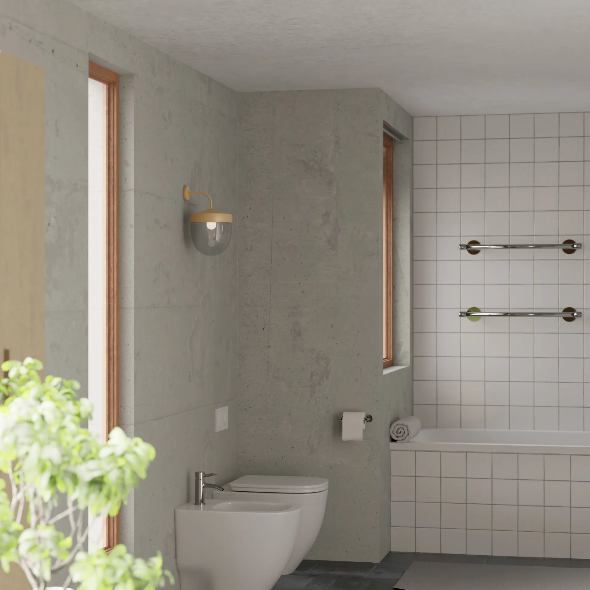 Pan væglampe klar 30 cm, Beige Noon