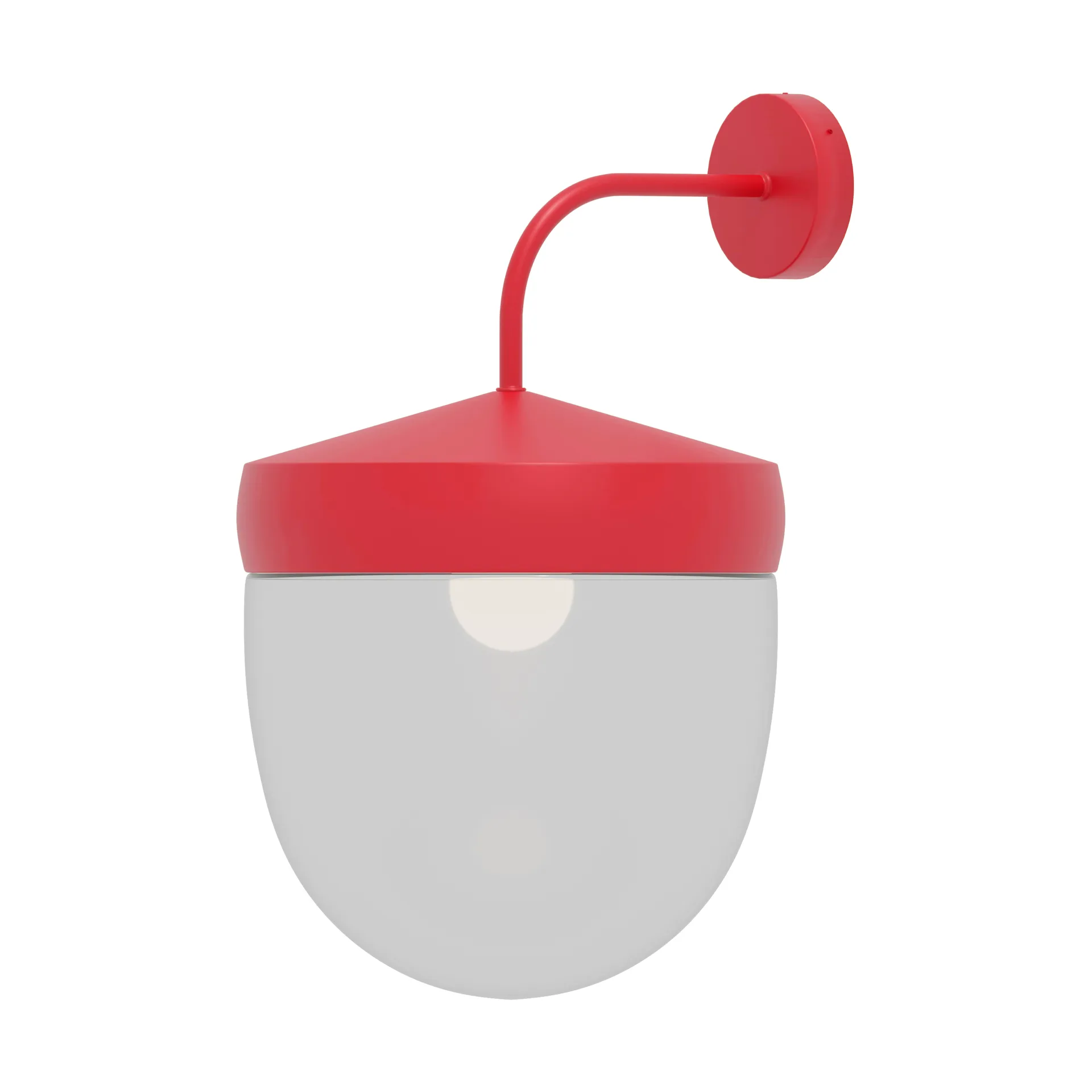 Pan væglampe klar 30 cm, Rød Noon