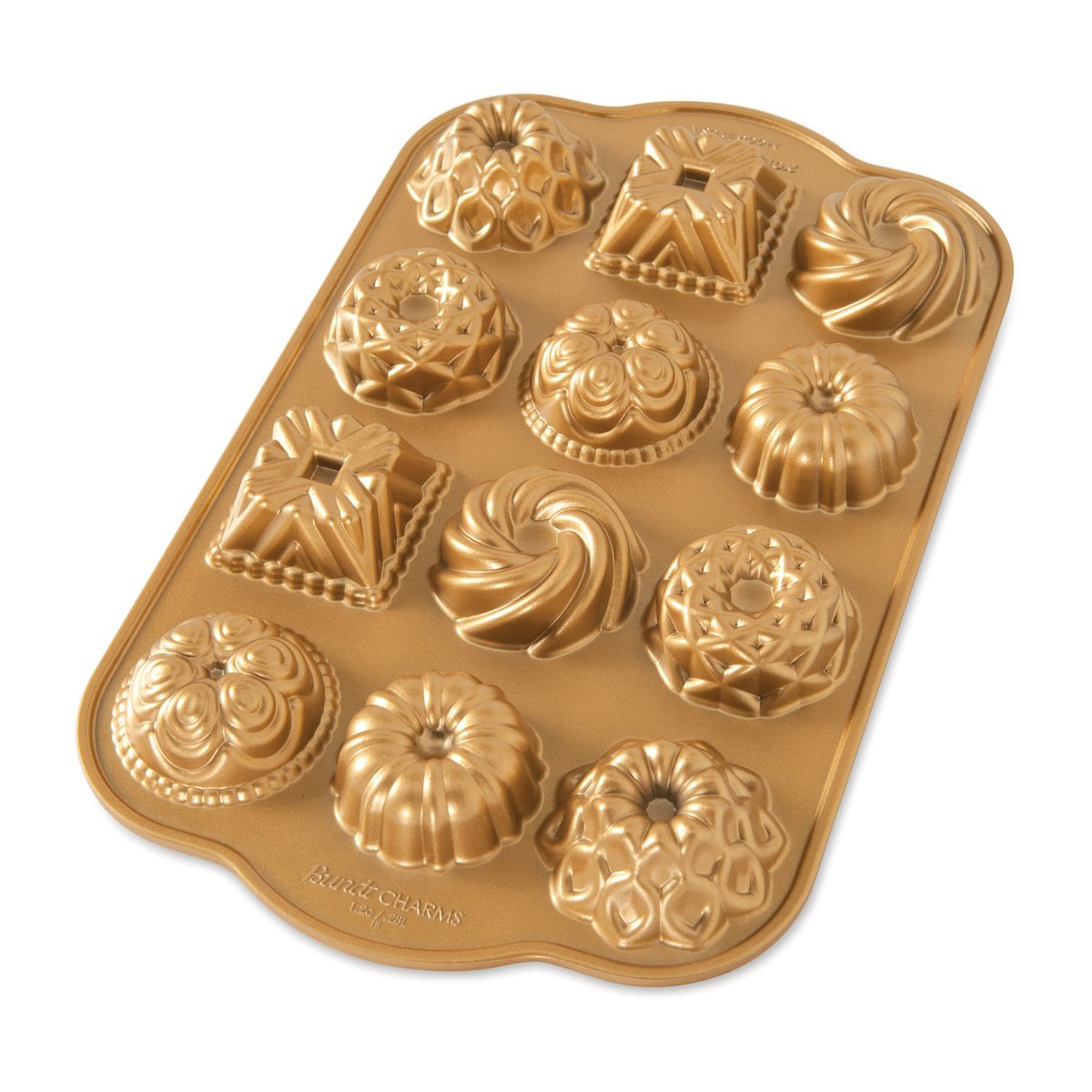 Nordic Ware bundt charms bageform 0,28 L | Skandinavisk Design | Kageforme & kageudstikkere | Guld