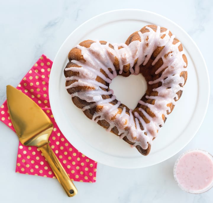 Nordic Ware elegant heart bundt bageform - 2,4 L - Nordic Ware