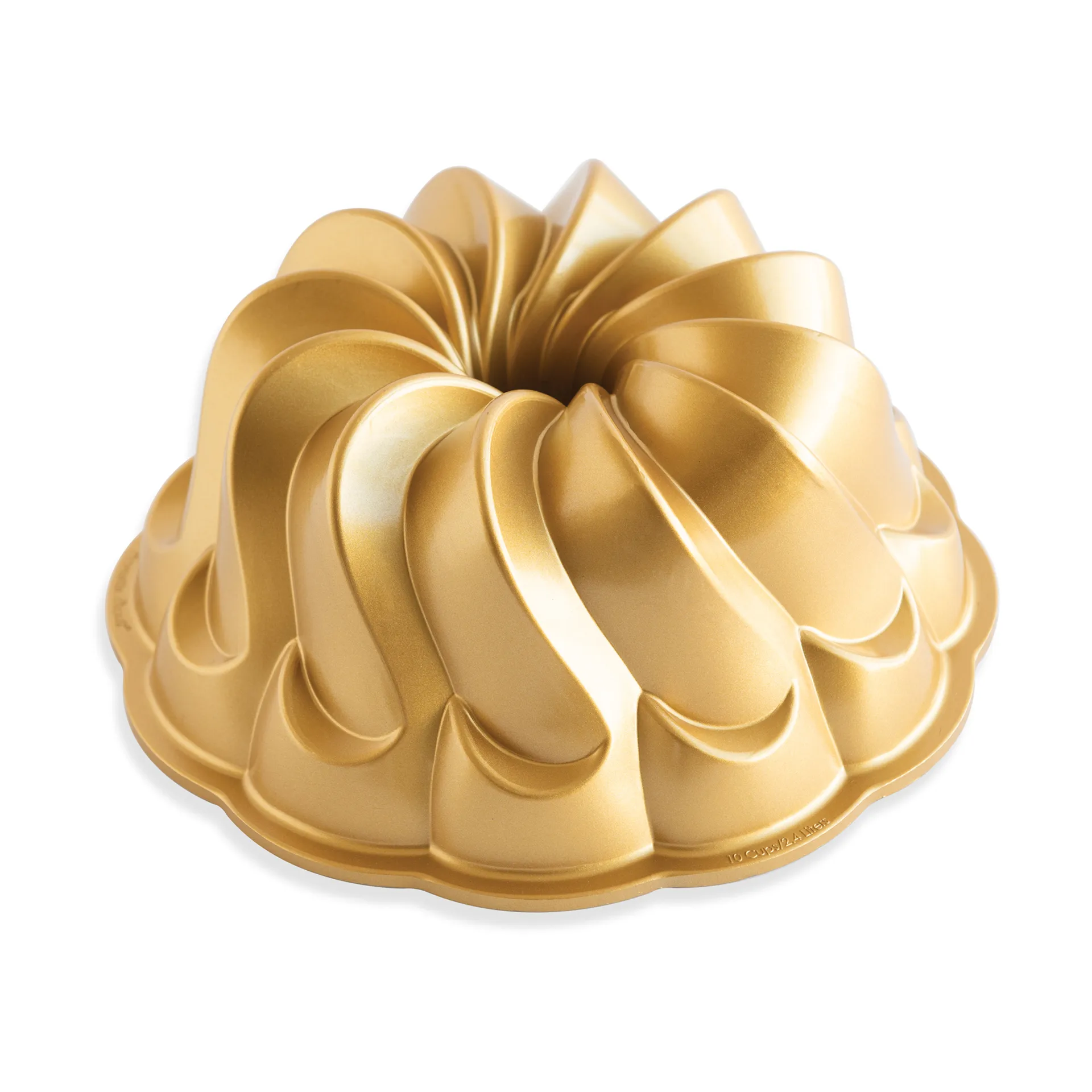 Nordic Ware pirouette bundt bageform 2,4 l, Guld Nordic Ware