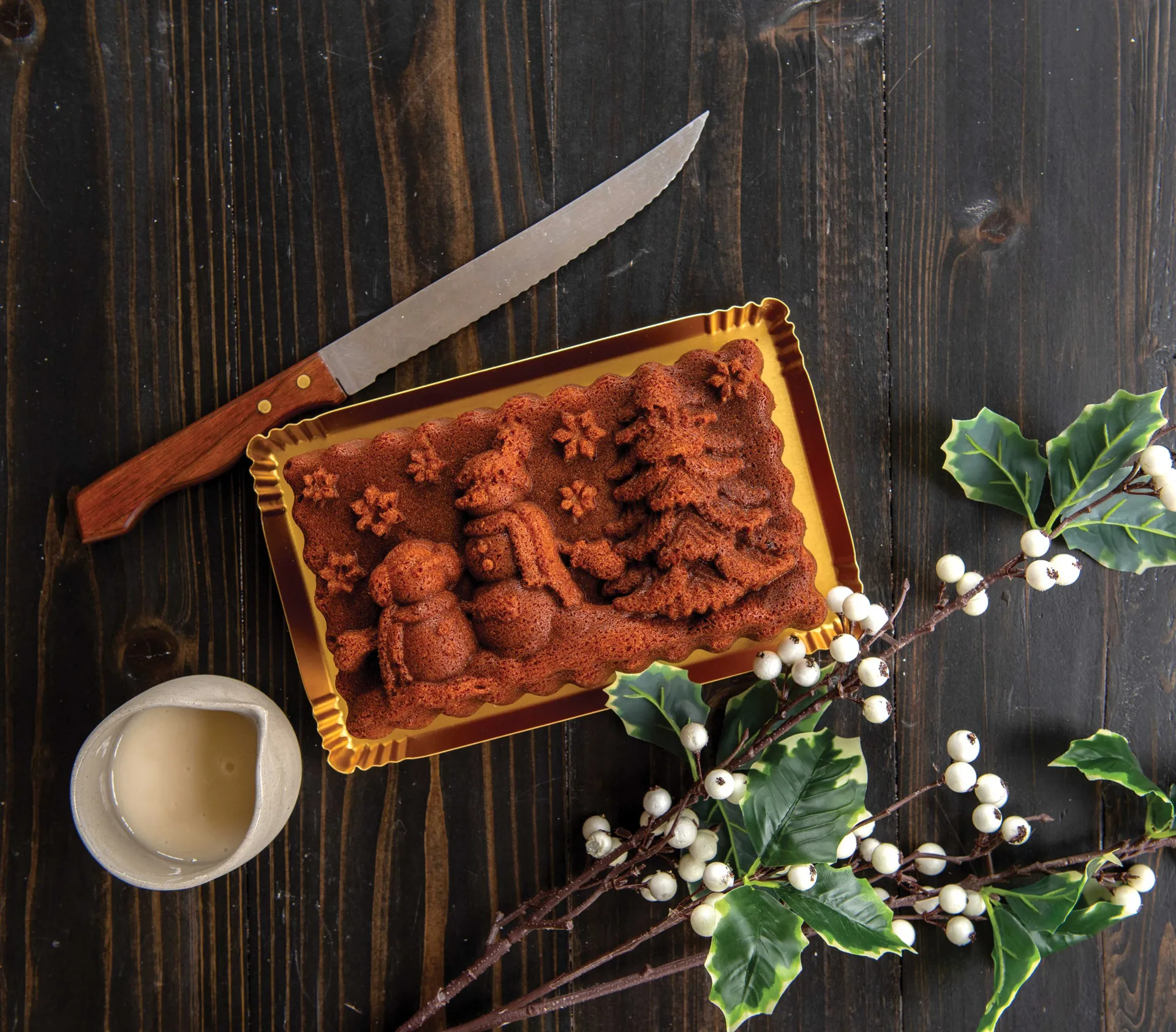 Nordic Ware Winter Wonderland brødform 1,4 L, Sølv Nordic Ware