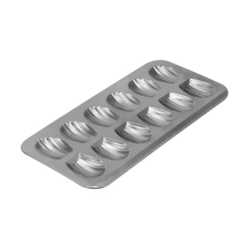 BAKE madeleineform - Rustfrit stål, 12 stk. - Nordwik
