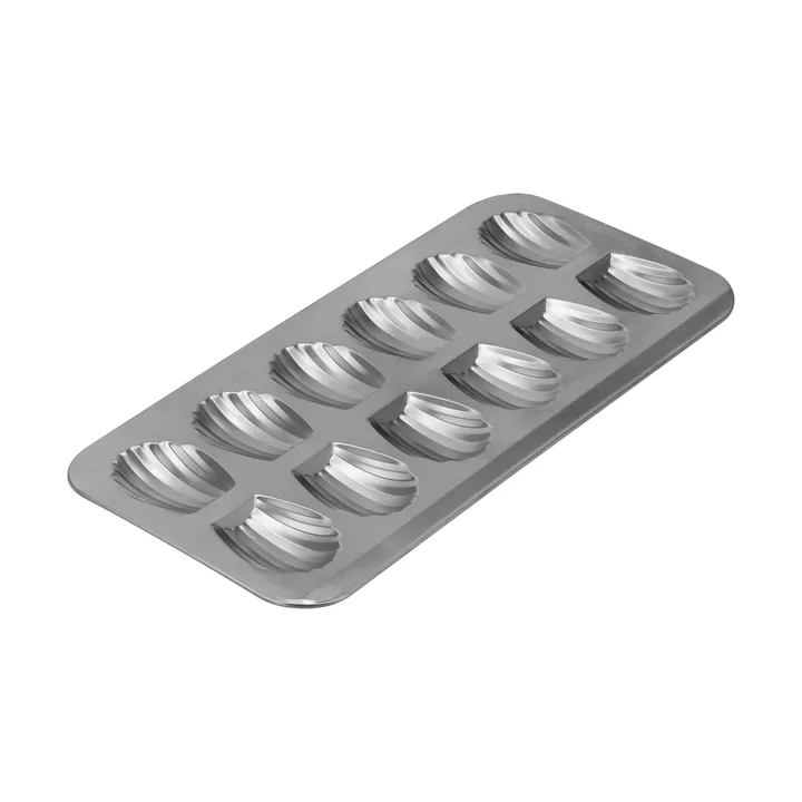 BAKE madeleineform - Rustfrit stål, 12 stk. - Nordwik