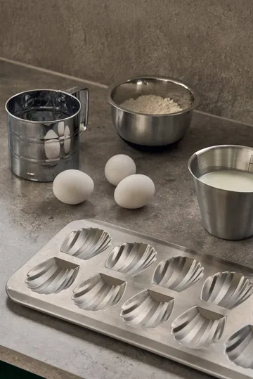 BAKE madeleineform - Rustfrit stål, 12 stk. - Nordwik