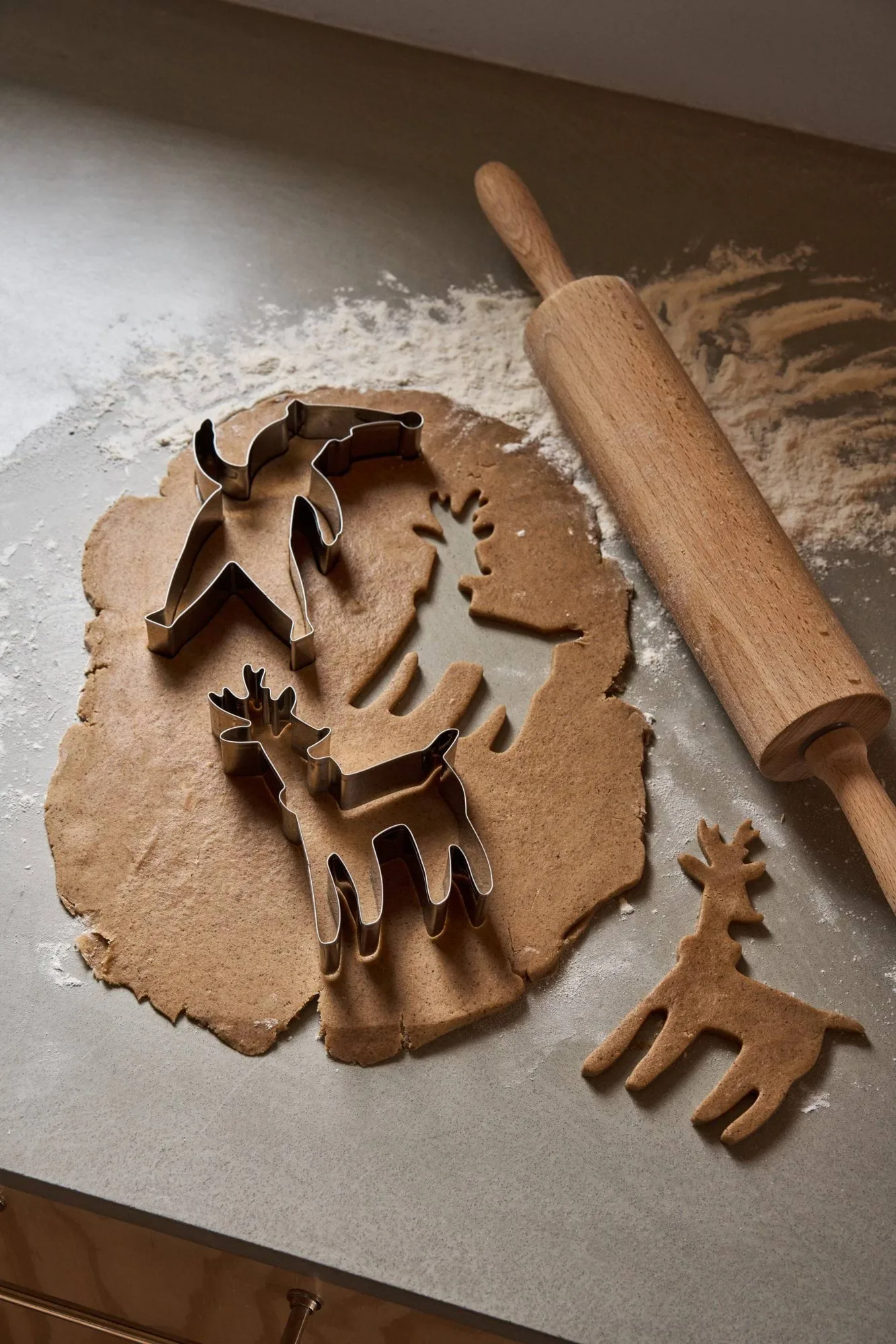 BAKE peberkageform, Nisse & rensdyr, 2 stk. Nordwik