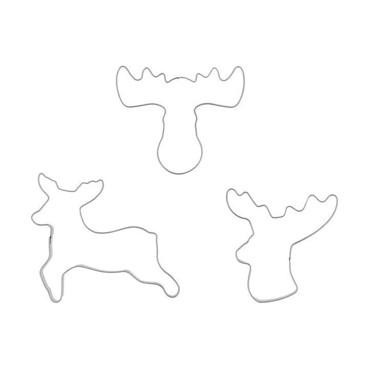 BAKE peberkageform - Ren, 3 stk. - Nordwik