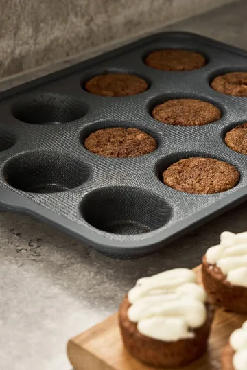 BAKE silikoneform med forstærket ramme - Muffins, 12 stk. - Nordwik