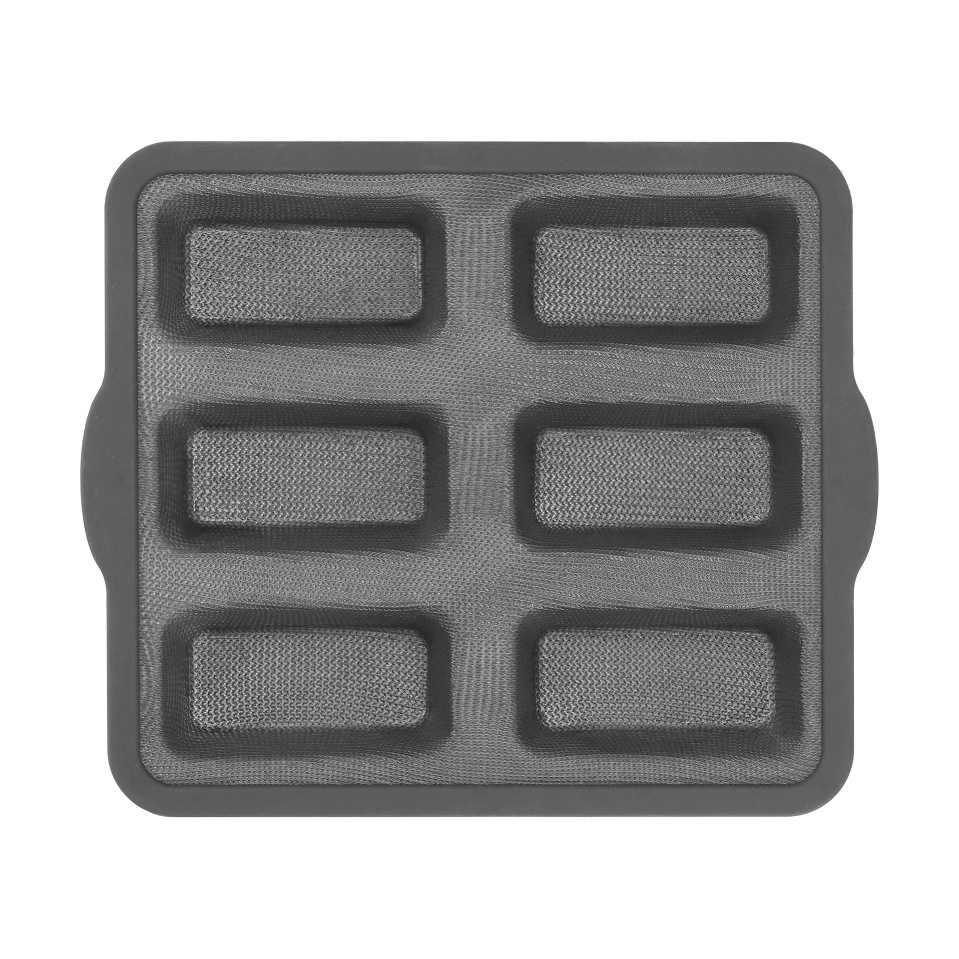 BAKE silikoneform med forstærket ramme, Rektangulær, 6 stk., 26,2x22,1 cm Nordwik