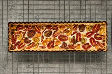 BAKE tærteform med løs bund - Rektangulær, rustfrit stål, 35x11 cm - Nordwik