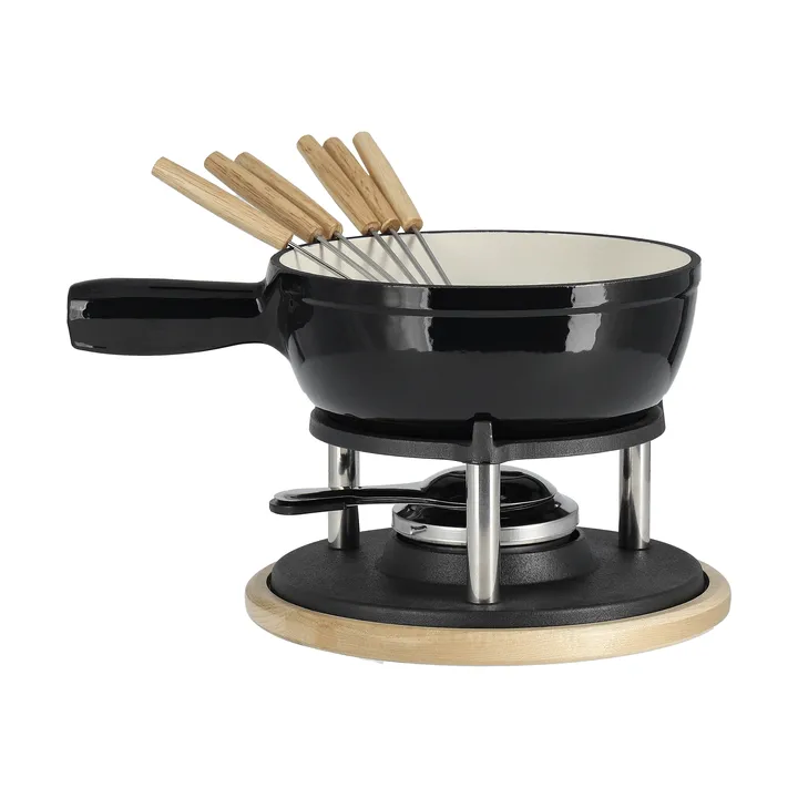 Emaljeret fonduegryde - Sort, 1,8 L - Nordwik