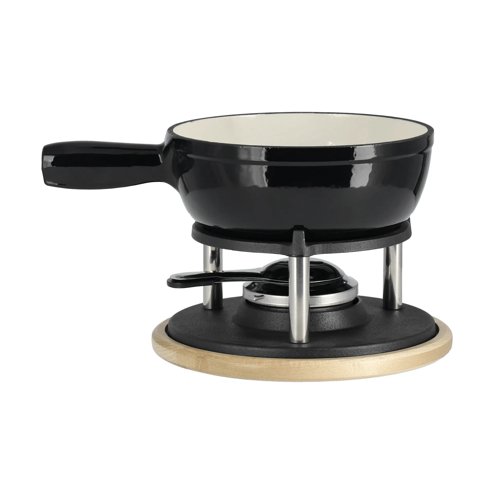 Emaljeret fonduegryde, Sort, 1,8 L Nordwik