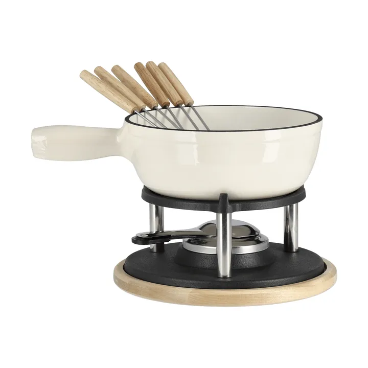 Fonduegryde emaljeret - Creme, 1,8 L - Nordwik