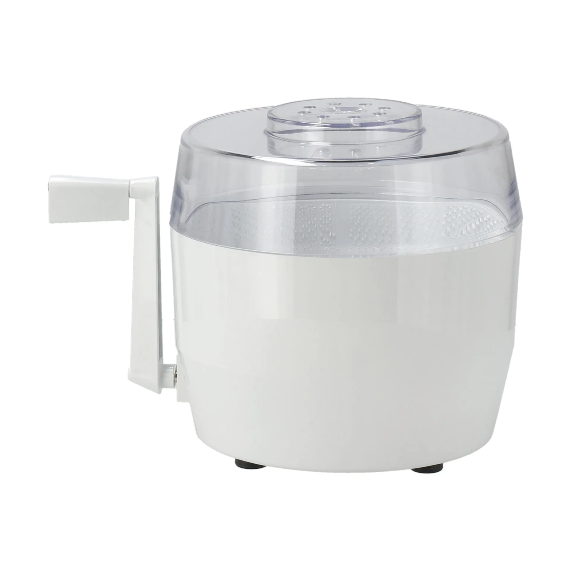 Kartoffelskræller med drejehåndtag & salatslynge 2-i-1, Hvid Nordwik