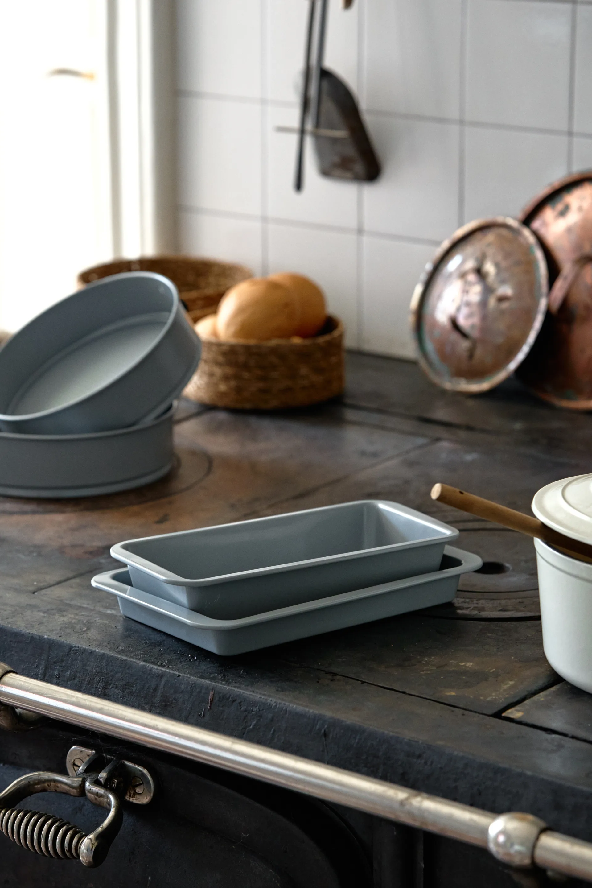 Nordwik bageform keramisk non-stick sølv 32 cm, 31,5x20 cm Nordwik