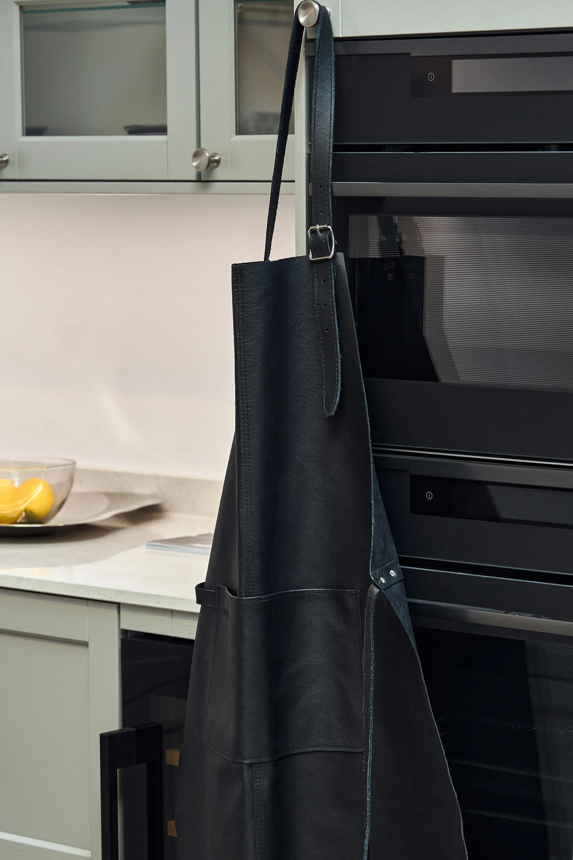 Nordwik forklæde læder, Sort Nordwik