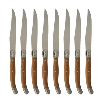 Nordwik grillkniv 8-pak - Rustfrit stål-træ - Nordwik