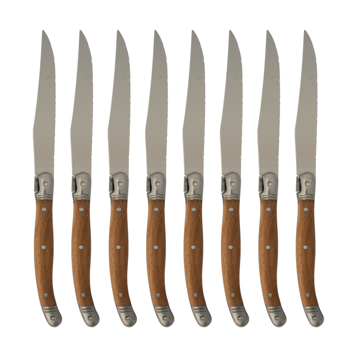 Nordwik grillkniv 8-pak - Rustfrit stål-træ - Nordwik